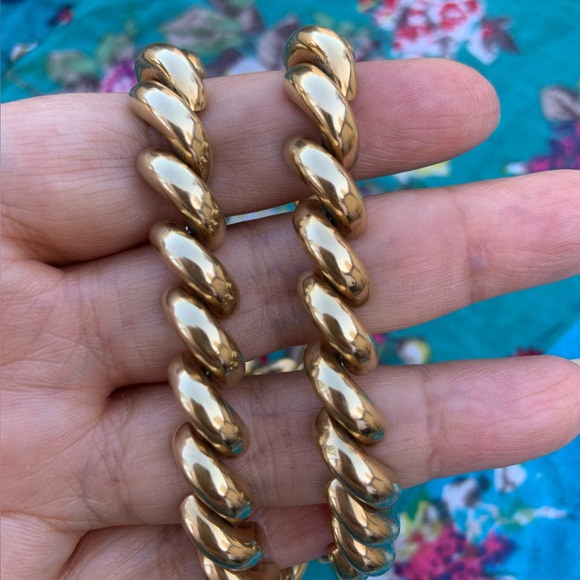 Beautiful 14kt Yellow Gold San Marco Chain Necklace (47.7 grams) - Picture 3 of 13